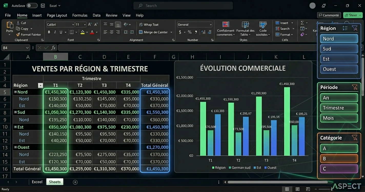 Tableau Croisé Dynamique Excel professionnel