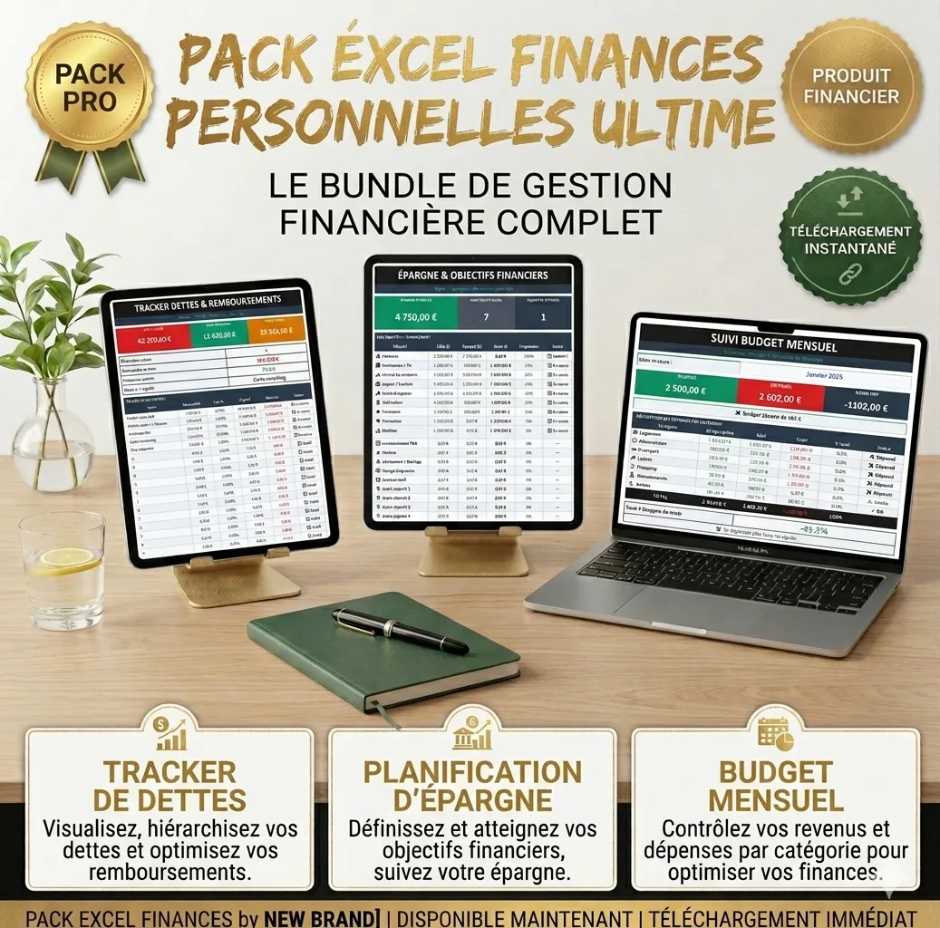Pack Finance Excel PRO Tableau de bord financier sur mesure ASPECT